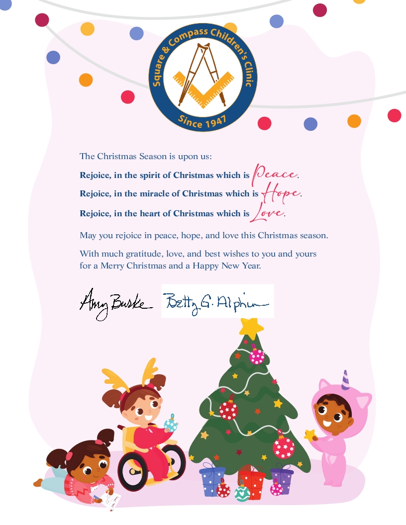 Square & Compass 2023 Holiday Letter